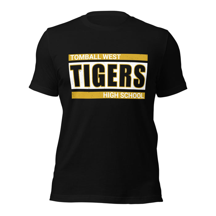 Tomball West High School Tigers Black Premium Unisex T-shirt 098