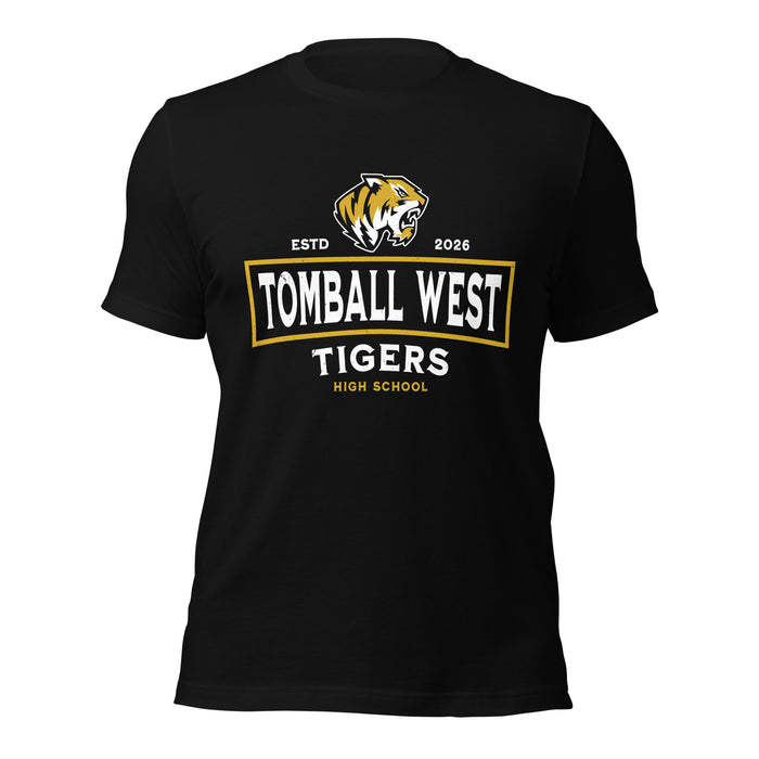 Tomball West High School Tigers Black Premium Unisex T-shirt 202