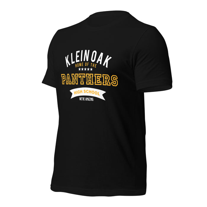 Klein Oak High School Panthers Premium Black Unisex T-shirt 96