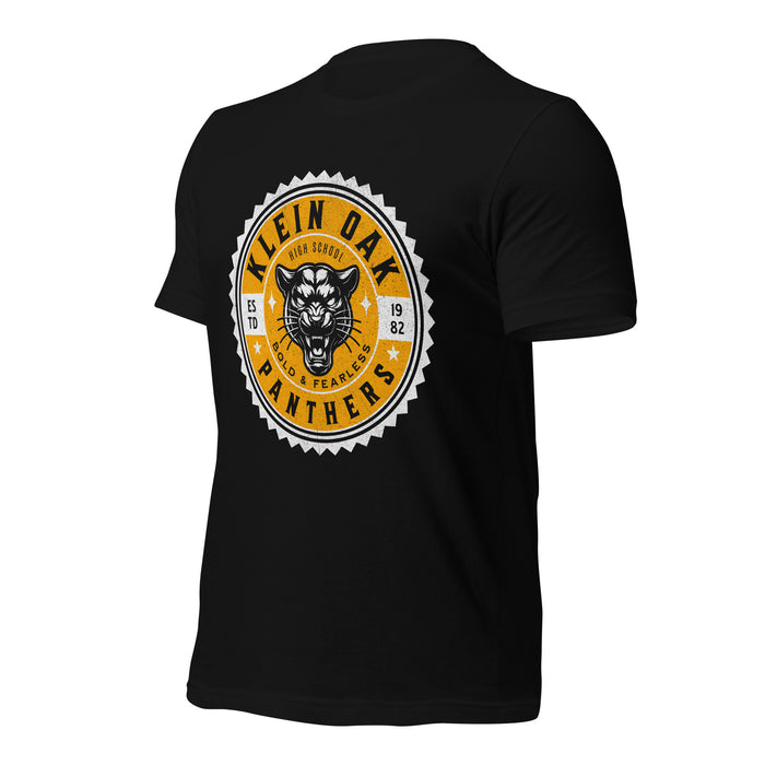 Klein Oak High School Panthers Premium Black Unisex T-shirt 219a