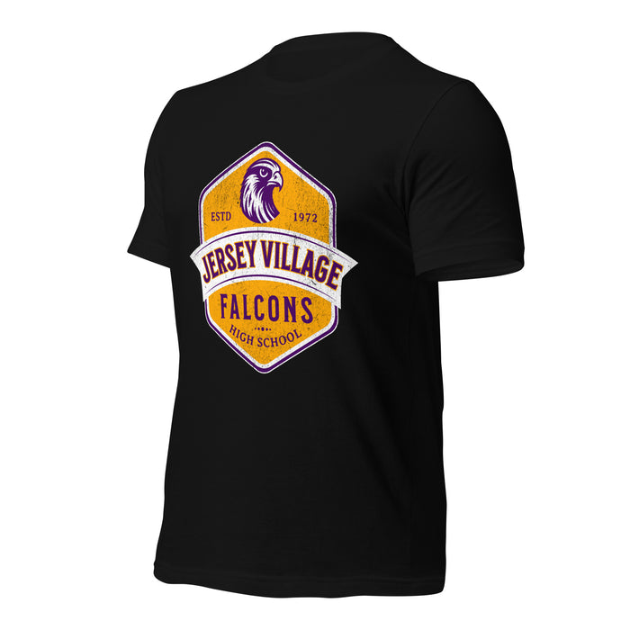 Jersey Village High School Falcons Black Premium Unisex T-shirt 206a