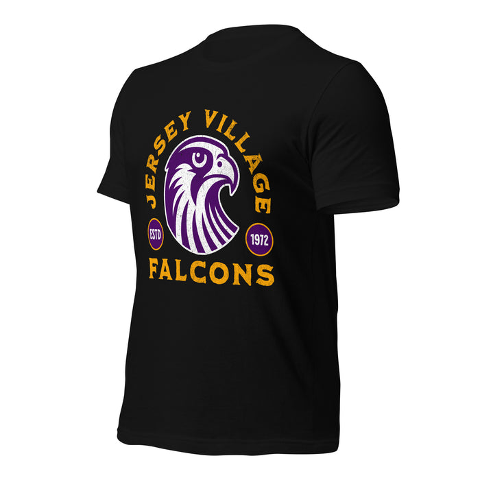 Jersey Village High School Falcons Black Premium Unisex T-shirt 207a