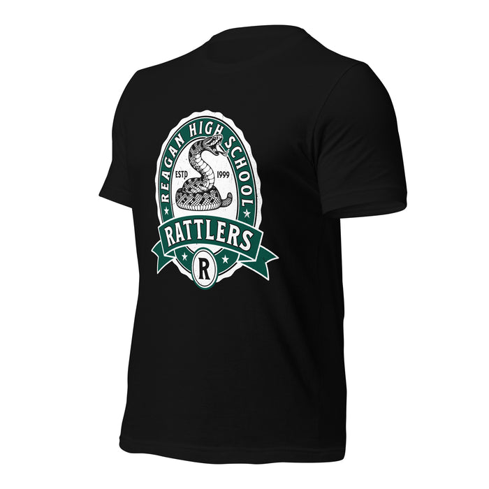 Reagan High School Rattlers Black Premium Unisex T-shirt 212a