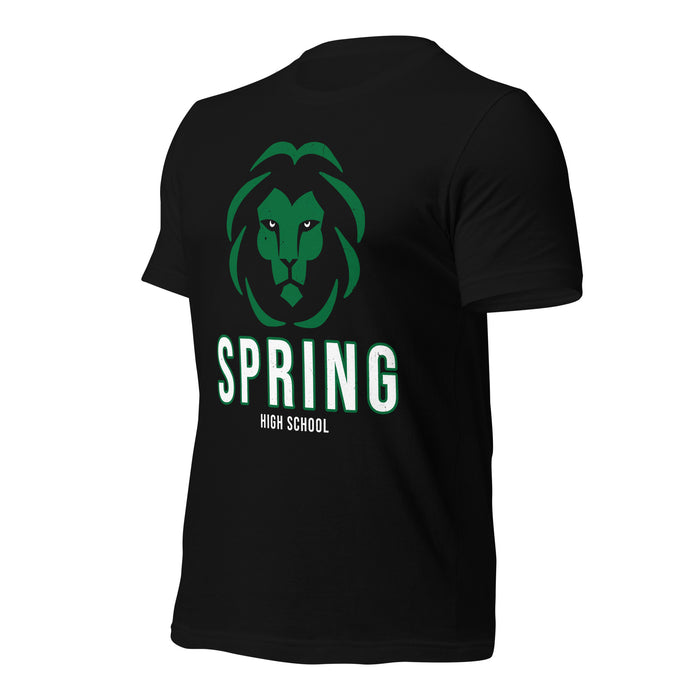 Spring High School Lions Black Premium Unisex T-shirt 226a