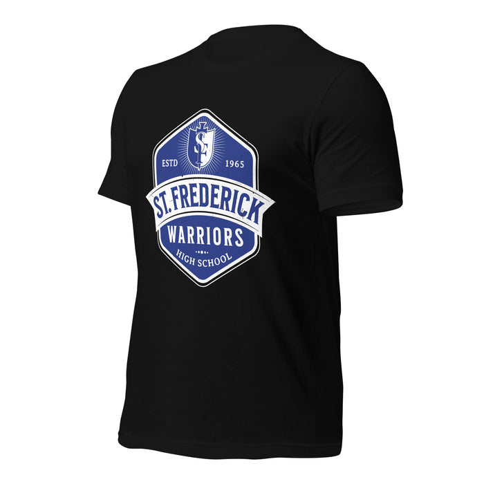 St. Frederick High School Warriors Black Premium Unisex T-shirt 209a