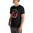 Man wearing Del Valle High School Cardinals Black Premium Unisex T-shirt 229