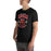 Man wearing Del Valle High School Cardinals Black Premium Unisex T-shirt 213