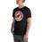 Man wearing Del Valle High School Cardinals Black Premium Unisex T-shirt 220