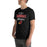 Man wearing Del Valle High School Cardinals Black Premium Unisex T-shirt 034