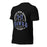 Profile view of Hebron High School Hawks Black Premium Unisex T-shirt 206