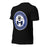 Profile view of Hebron High School Hawks Black Premium Unisex T-shirt 216