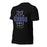 Profile view of Hebron High School Hawks Black Premium Unisex T-shirt 217