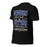Profile view of Hebron High School Hawks Black Premium Unisex T-shirt 237