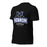 Profile view of Hebron High School Hawks Black Premium Unisex T-shirt 202