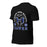 Profile view of Hebron High School Hawks Black Premium Unisex T-shirt 208