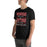 Man wearing Langham Creek High School Lobos Black Premium Unisex T-shirt 237