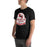 Man wearing North Shore High School Mustangs Black Premium Unisex T-shirt 219