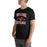 Man wearing North Shore High School Mustangs Black Premium Unisex T-shirt 230