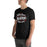 Man wearing North Shore High School Mustangs Black Premium Unisex T-shirt 253