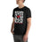Man wearing North Shore High School Mustangs Black Premium Unisex T-shirt 236