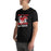 Man wearing North Shore High School Mustangs Black Premium Unisex T-shirt 205