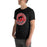 Man wearing Odessa High School Bronchos Black Premium Unisex T-shirt 215