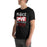 Man wearing Porter High School Spartans Black Premium Unisex T-shirt 240