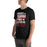 Man wearing Porter High School Spartans Black Premium Unisex T-shirt 232