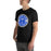 Man wearing Taylor High School Mustangs Black Premium Unisex T-shirt 203