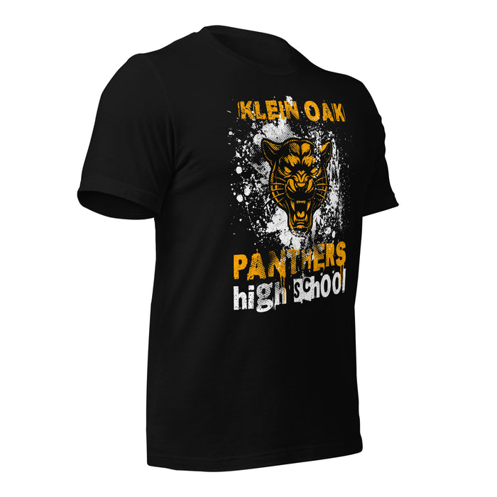 Klein Oak High School Panthers Premium Black Unisex T-shirt 216b