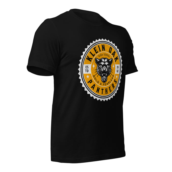 Klein Oak High School Panthers Premium Black Unisex T-shirt 219b