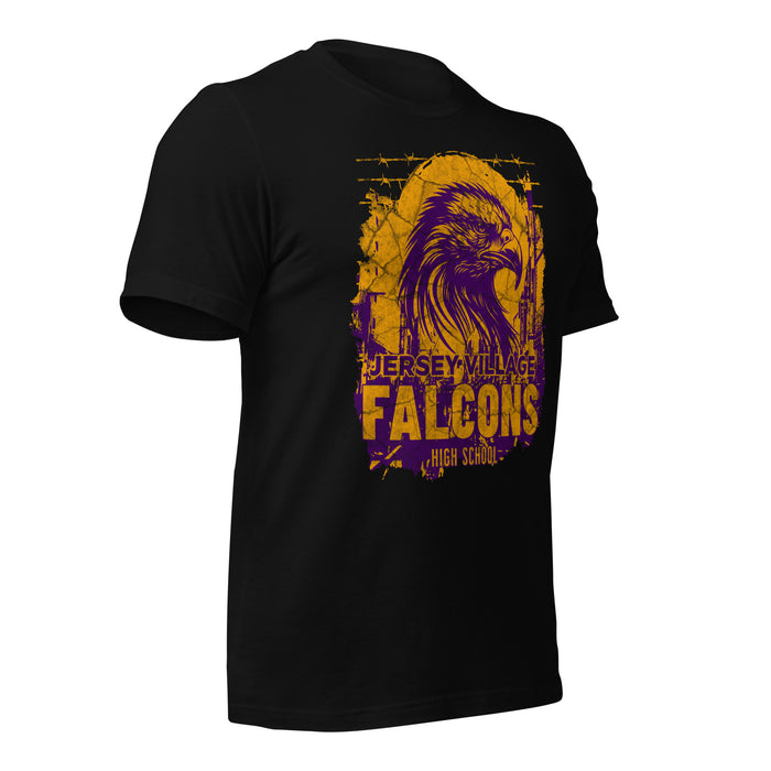 Jersey Village High School Falcons Black Premium Unisex T-shirt 202b