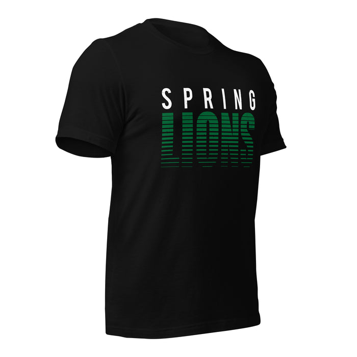 Spring High School Lions Black Premium Unisex T-shirt 024b