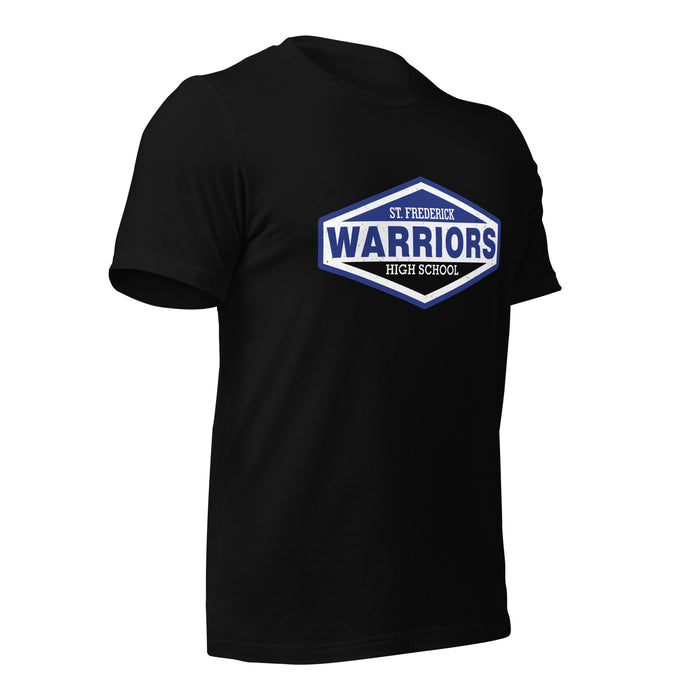 St. Frederick High School Warriors Black Premium Unisex T-shirt 009b