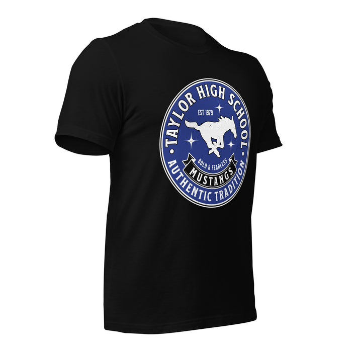 Taylor High School Mustangs Black Premium Unisex T-shirt 215b