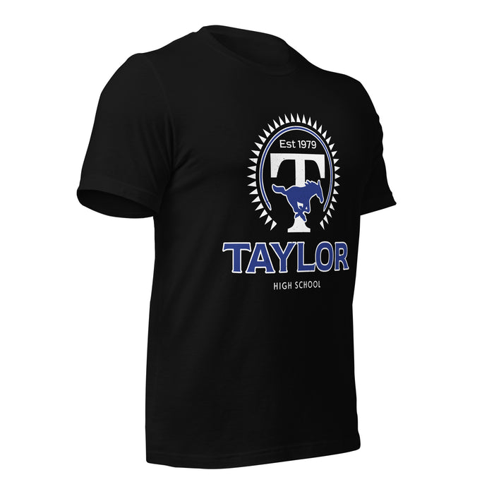 Taylor High School Mustangs Black Premium Unisex T-shirt 226b