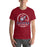 Man wearing Tompkins High School Falcons Cardinal Red Premium Unisex T-shirt 206