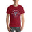 Man wearing Tompkins High School Falcons Cardinal Red Premium Unisex T-shirt 201