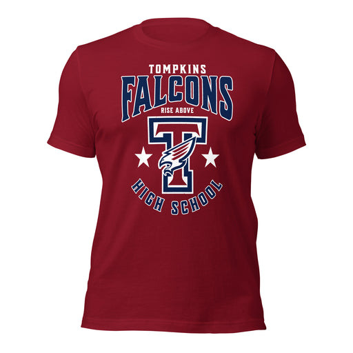 Tompkins High School Falcons Cardinal Red Premium Unisex T-shirt 213