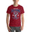 Man wearing Tompkins High School Falcons Cardinal Red Premium Unisex T-shirt 213