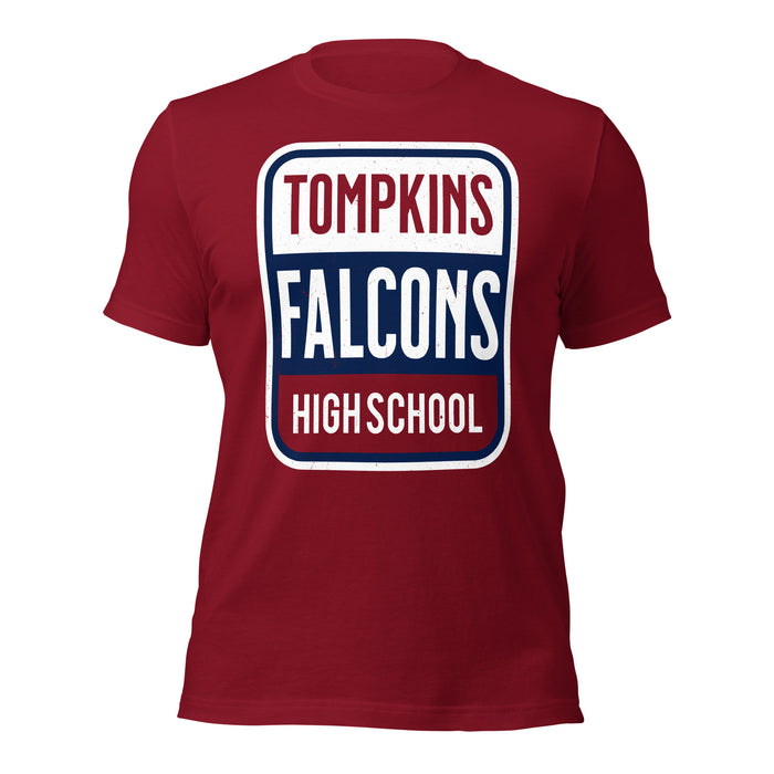 Tompkins High School Falcons Cardinal Red Premium Unisex T-shirt 001