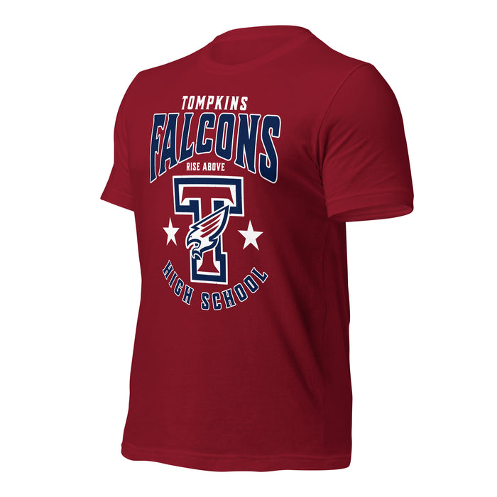 Tompkins High School Falcons Cardinal Red Premium Unisex T-shirt 213a