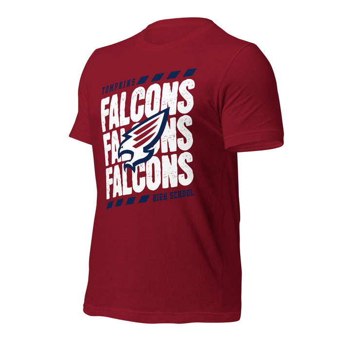 Tompkins High School Falcons Cardinal Red Premium Unisex T-shirt 223a