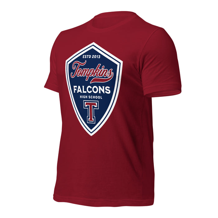 Tompkins High School Falcons Cardinal Red Premium Unisex T-shirt 225