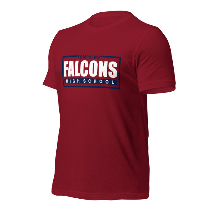 Tompkins High School Falcons Cardinal Red Premium Unisex T-shirt 049a