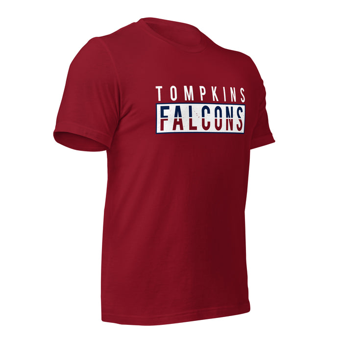 Tompkins High School Falcons Cardinal Red Premium Unisex T-shirt 031b