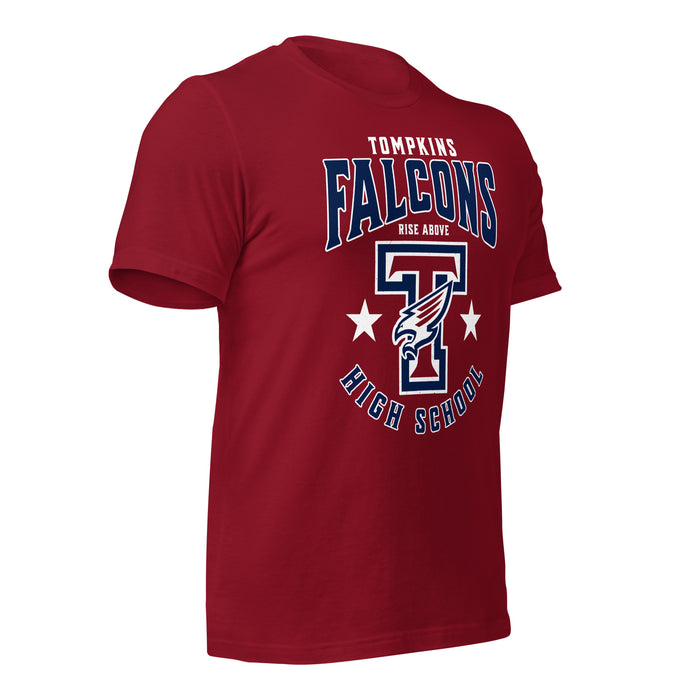 Tompkins High School Falcons Cardinal Red Premium Unisex T-shirt 213b