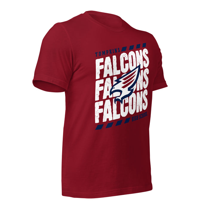 Tompkins High School Falcons Cardinal Red Premium Unisex T-shirt 223b