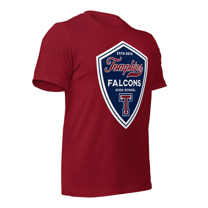 Tompkins High School Falcons Cardinal Red Premium Unisex T-shirt 225b