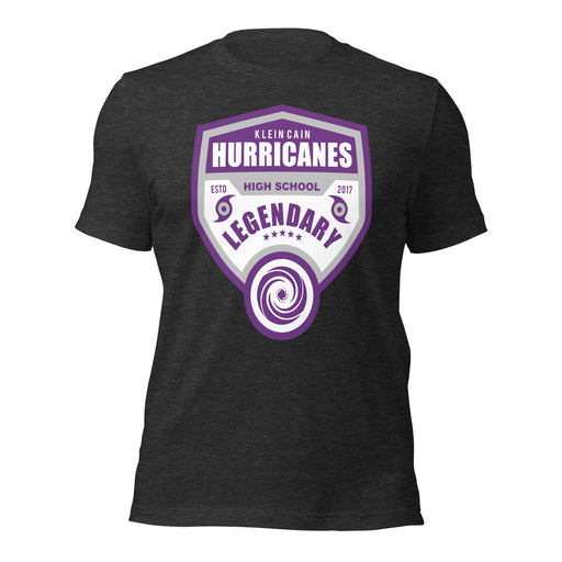 Klein Cain High School Hurricanes Premium Dark Grey Heather T-shirt 14